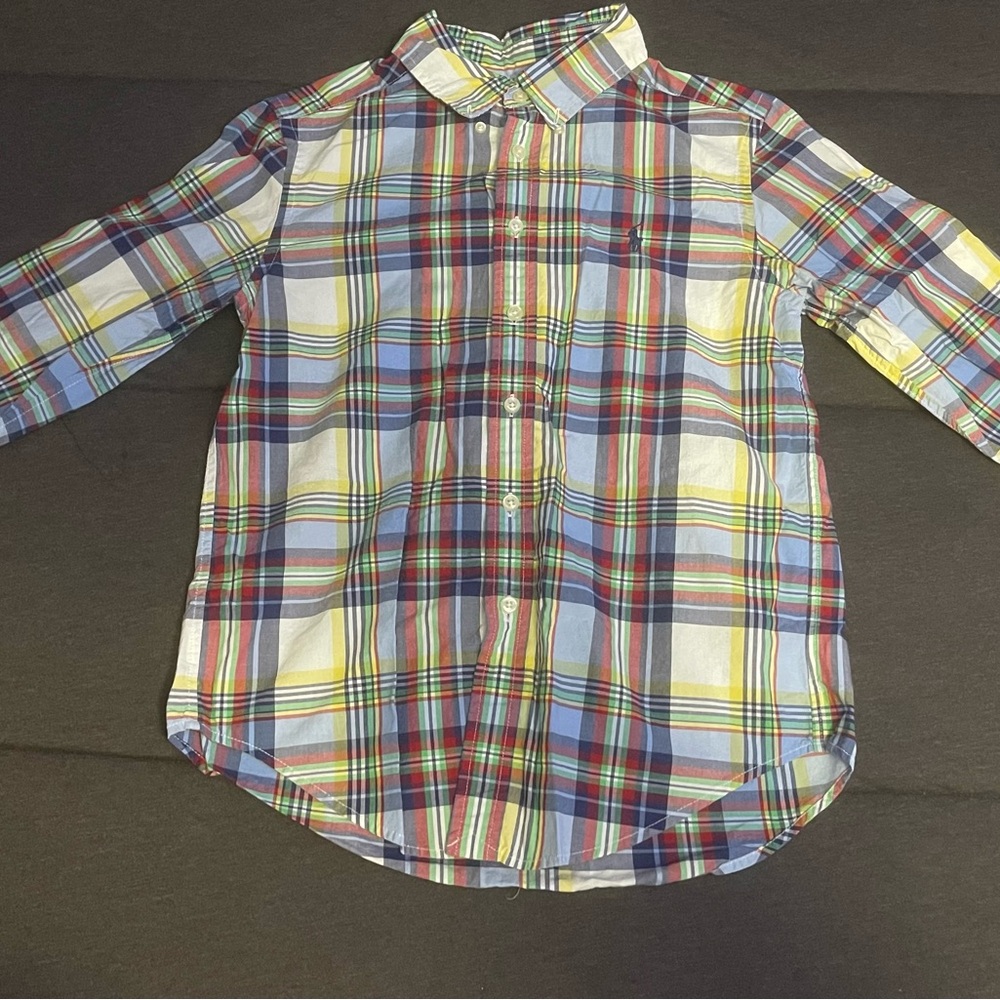 Ralph Lauren Multicolor Plaid Kids Button Down Shirt